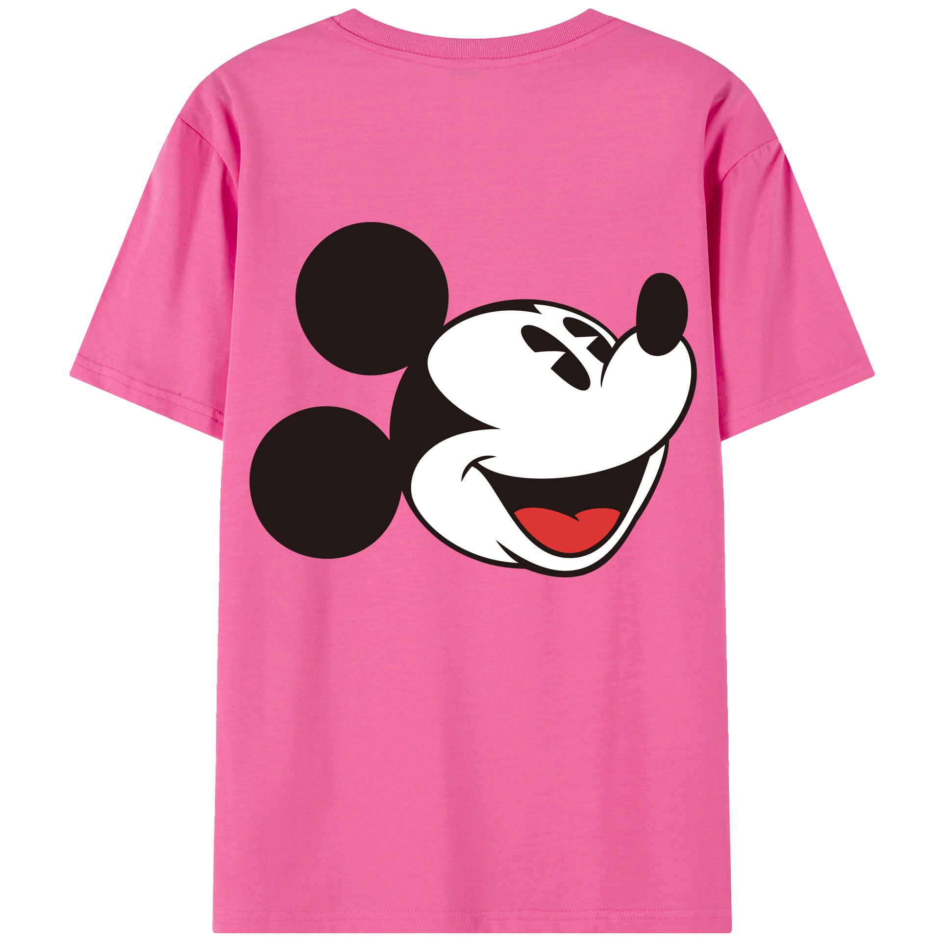 （画像用） ミッキーマウス Mickey Mouse レディース半袖Tシャツ(バックプリント)